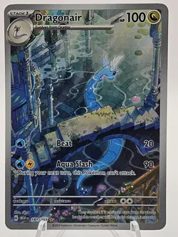 Dragonair #181/165 2023 Pokemon Scarlet & Violet 151 Illustration Rare - Image 1