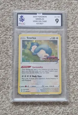 MGC 9 - Snorlax 131/185 Stamped Cosmo Holo Pokemon Card - 2020 Vivid Voltage - Image 1