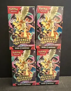Ascended Heroes Pokemon Booster Bundles X4 Factory Sealed In Hand READY TO SHIP - Image 1