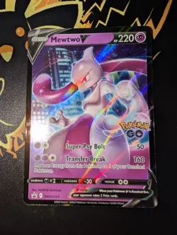 Mewtwo SWSH223 Black Star Promos GO Stamped Ultra Rare Holo Pokemon TCG 2022 NM - Image 1