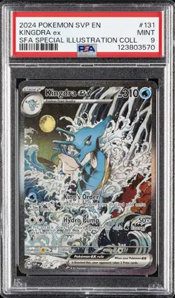 2024 POKEMON SVP EN-SV BLACK STAR PROMO #131 KINGDRA EX PSA 9 - Image 1