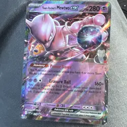 Pokemon TCG Team Rockets Mewtwo EX 216 Promo Holo Near Mint Near Mint Condition - Image 1