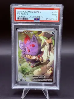 PSA 9 Mint 2025 Pokemon SVP EN N’s Zorua Journey Together #189 - Image 1