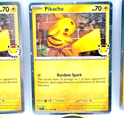 Pokemon TCG Pikachu 051 /162 2026 Pokemon Day Stamped Promo MINT (x3) - Image 3