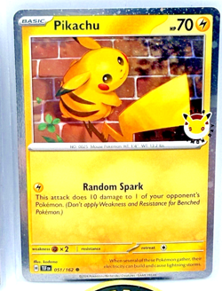 Pokemon TCG Pikachu 051 /162 2026 Pokemon Day Stamped Promo MINT (x3) - Image 4