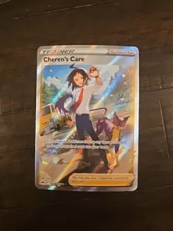 Pokemon Cheren's Care GG58/GG70 Crown Zenith Galarian Gallery Ultra Rare Holo - Image 1