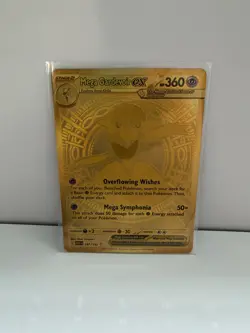 Pokemon Mega Gardevoir EX 187/132 Mega Evolutions Full Art Golden Hyper Rare - Image 1