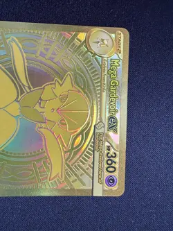 Pokemon Mega Gardevoir EX 187/132 Mega Evolutions Full Art Golden Hyper Rare - Image 3