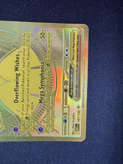 Pokemon Mega Gardevoir EX 187/132 Mega Evolutions Full Art Golden Hyper Rare - Image 4