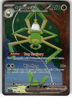 Spidops ex 243/198 Special Illustration Rare Scarlet & Violet Pokemon Near Mint - Image 1