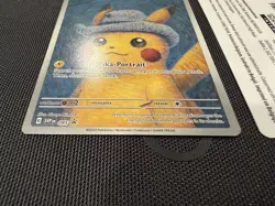 2023 Pokemon Van Gogh Museum Pikachu with Grey Felt Hat 085 SVP Black Star Promo - Image 5