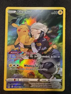 Pokemon Pikachu TG05/TG30 Lost Origin Trainer Gallery Ultra Rare Holo 2022 60 HP - Image 1