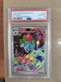 PSA 10 Ivysaur 134/132 Pokemon Mega Evolution Illustration Rare - Image 1