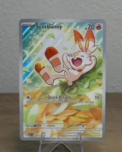 Scorbunny 225/217 Ascended Heroes Pokemon TCG Illustration Rare Holo NM - Image 1