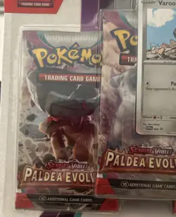 Pokemon SCARLET AND VIOLET - PALDEA EVOLVED 3 PACK BLISTER WITH VAROOM PROMO 820650106798 - Image 2