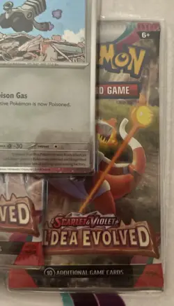 Pokemon SCARLET AND VIOLET - PALDEA EVOLVED 3 PACK BLISTER WITH VAROOM PROMO 820650106798 - Image 4