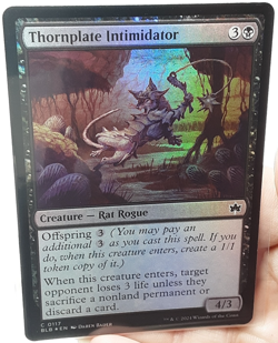 MTG - Bloomburrow - Thornplate Intimidator - Foil - #0117 - Playset x4 Near Mint - Image 1