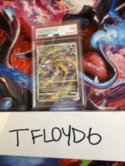 PSA 9 2023 POKEMON SWORD AND SHIELD CROWN ZENITH FULL ART/MEWTWO VSTAR GG44 - Image 1
