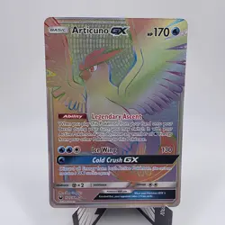 Articuno GX 171/168 Pokemon Celestial Storm Rainbow Rare Near Mint - Image 1