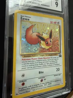 Pokemon TCG Eevee JR East Stamp Rally Wotc Promo 11/53 Regular CGC 9 With Swirl - Image 3