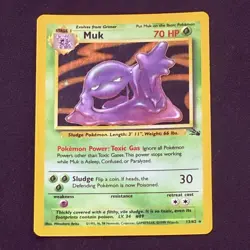 Pokemon TCG Fossil Holo Muk 13/62 - Image 1