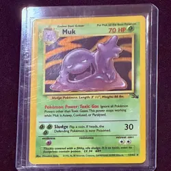 Pokemon TCG Fossil Holo Muk 13/62 - Image 3