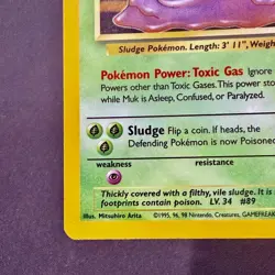 Pokemon TCG Fossil Holo Muk 13/62 - Image 5
