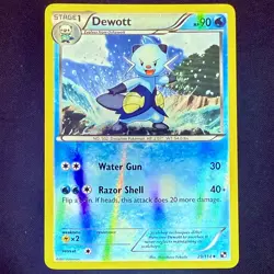 Pokemon TCG Black & White Reverse Holo Dewott 29/114 - Image 1