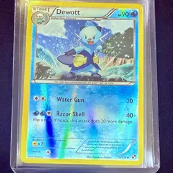 Pokemon TCG Black & White Reverse Holo Dewott 29/114 - Image 3