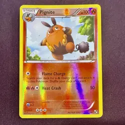 Pokemon TCG Black & White Reverse Holo Pignite 17/114 - Image 1