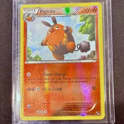 Pokemon TCG Black & White Reverse Holo Pignite 17/114 - Image 3