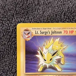 2000 Pokemon Leaders' Stadium Lt. Surge's Jolteon #28 - LP / MP - rare - Image 3