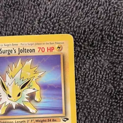 2000 Pokemon Leaders' Stadium Lt. Surge's Jolteon #28 - LP / MP - rare - Image 4
