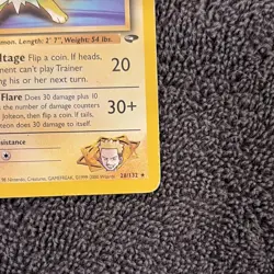 2000 Pokemon Leaders' Stadium Lt. Surge's Jolteon #28 - LP / MP - rare - Image 5