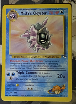 Pokemon Misty's Cloyster (29/133) Gym Heroes Unlimited Near Mint - Image 1