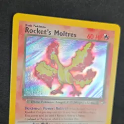 Pokemon Rocket's Moltres 12/132 Holo Rare Basic TCG NM/NM+ - Image 3