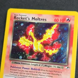 Pokemon Rocket's Moltres 12/132 Holo Rare Basic TCG NM/NM+ - Image 5
