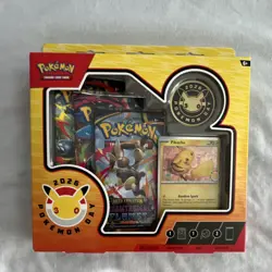 Pokemon TCG Pokemon Day 2026 Sealed Collection Box Pikachu Promo & Booster Packs - Image 1