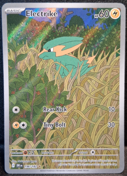 Pokemon TCG Electrike 196/182 Illustration Rare Destined Rivals DRI-EN NM - Image 1