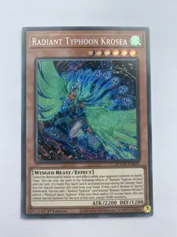 Yugioh DOOD-EN015 Radiant Typhoon Krosea Secret Rare 1st - Image 1