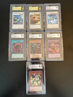YUGIOH CGC GRADED LOT OF 7 ALL SUPREME DARKNESS RANGE FROM PRSITINE 10's TO 8.5 - Image 1