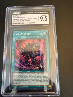 YUGIOH CGC GRADED LOT OF 7 ALL SUPREME DARKNESS RANGE FROM PRSITINE 10's TO 8.5 - Image 5