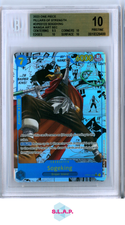SOGEKING ONE PIECE OP03-122 23 PILLARS OF STRENGTH MANGA ART EN BGS 10 PRISTINE - Image 1