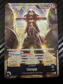 One Piece Card Game | Usopp Playmat Volume 3 Leader | OP10-42 | Go D. Usopp | NM - Image 1