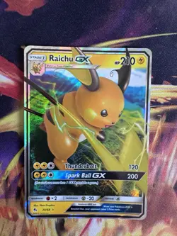Pokemon TCG Raichu GX Hidden Fates 20/68 Ultra Rare - Image 1