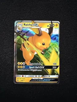 Pokemon TCG Raichu GX Hidden Fates Ultra Rare 20/68 - Image 1
