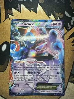 Deoxys EX (Team Plasma) 53/116 Plasma Freeze Holo NM Whitening On Back - Image 1