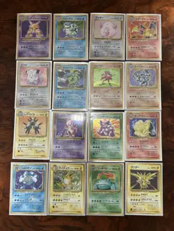 Complete Pokemon Base Set Japanese, With Charizard 102 Cards Total 1996 - Image 3