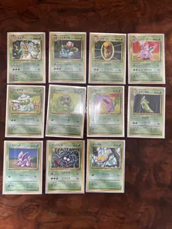 Complete Pokemon Base Set Japanese, With Charizard 102 Cards Total 1996 - Image 4