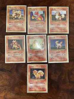 Complete Pokemon Base Set Japanese, With Charizard 102 Cards Total 1996 - Image 5